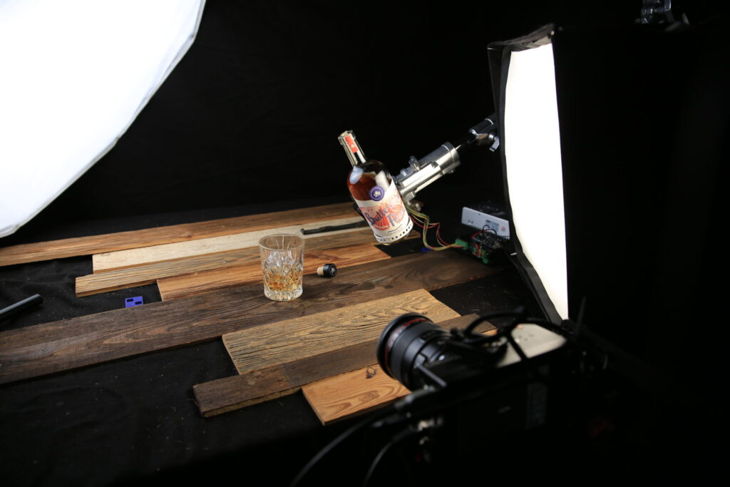 Flasche wird gekippt